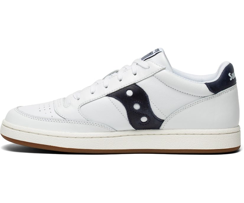 Women's Saucony Jazz Court Originals White / Navy | Singapore 039DFMN